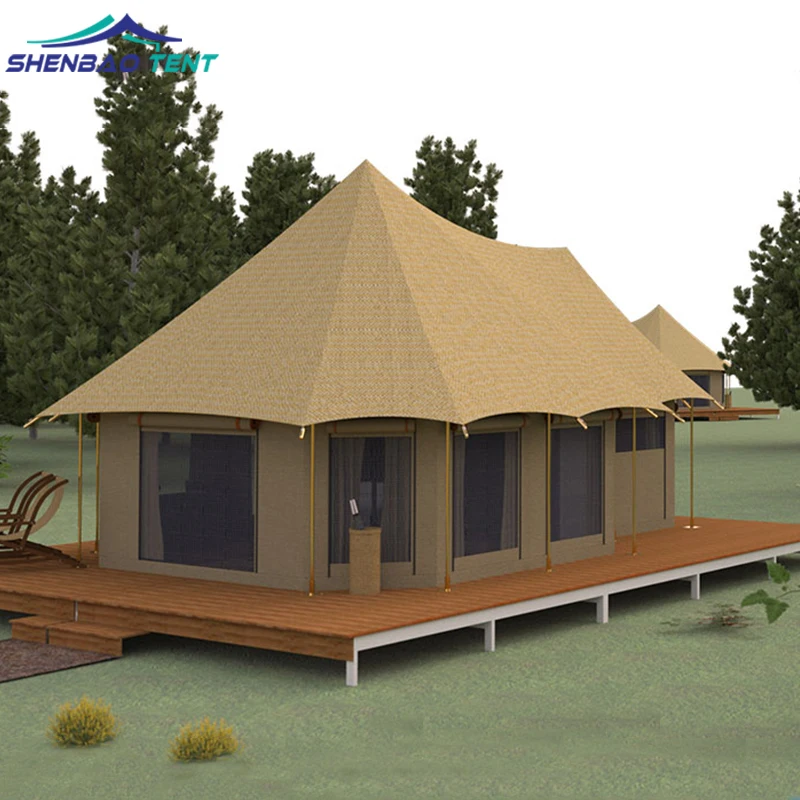 High Quality Pvdf Luxury Outdoor Resort Glamping Membrane Strructure Hotel Tent