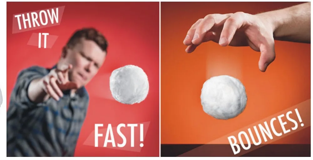 
INDOOR SNOWBALL FIGHT Novelty Indoor Soft Snowballs - Great to Play With Friends - Popular Fun Toys 