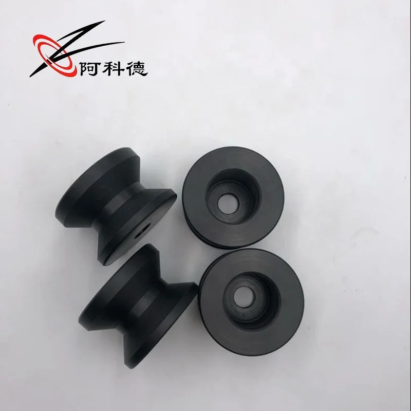 custom plastic nylon wire rope pulley PA66 Nylon Roller wheel for Flat Belt Pulley for Wire Guide