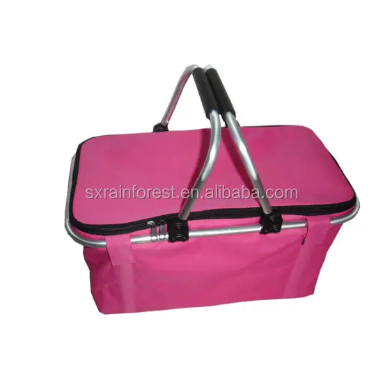 Складная портативная корзина для покупок, сумка-корзина для пикника