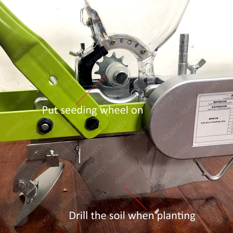 NEWEEK chia seeder carrot pumpkin vegetable hand seed planter