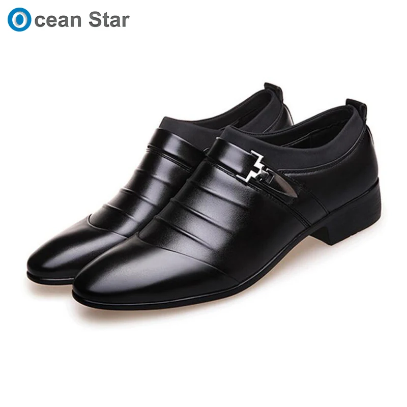 China leather pattern men dress shoes synthetic leather dress shoes