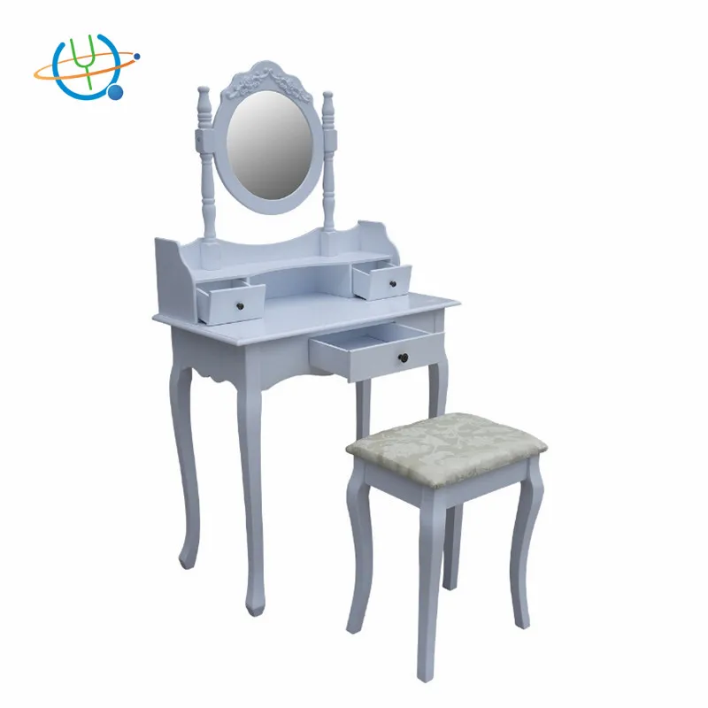 
Royal Bedroom Dressing Table with Mirror, chinese antique dresser Simple Small Dresser 