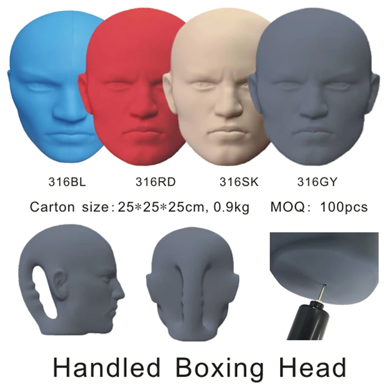 Handled Boxing head Sparring partner human head dummy Muay head