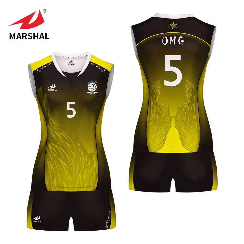 Marshal jerseys Wholesale OEM Team Custom Sportswear Volleyball Sport Set