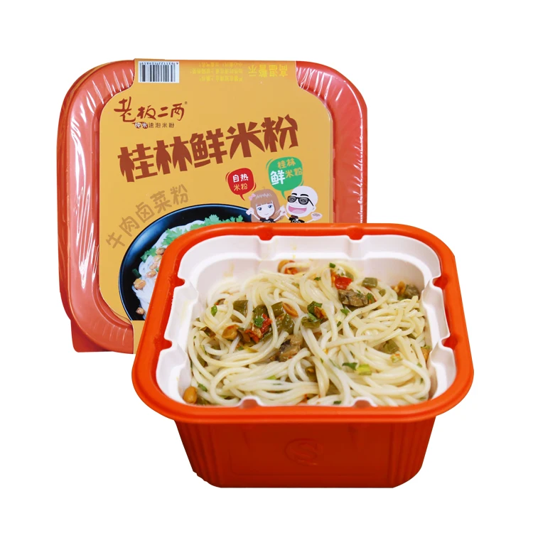 
Chinese instant noodles self-heating packaging rice noodle 