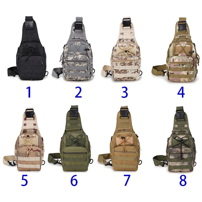 
Camping Military Tactical Daypack Single Shoulder Messenger Bag Sport Pack Sling Chest Bag 