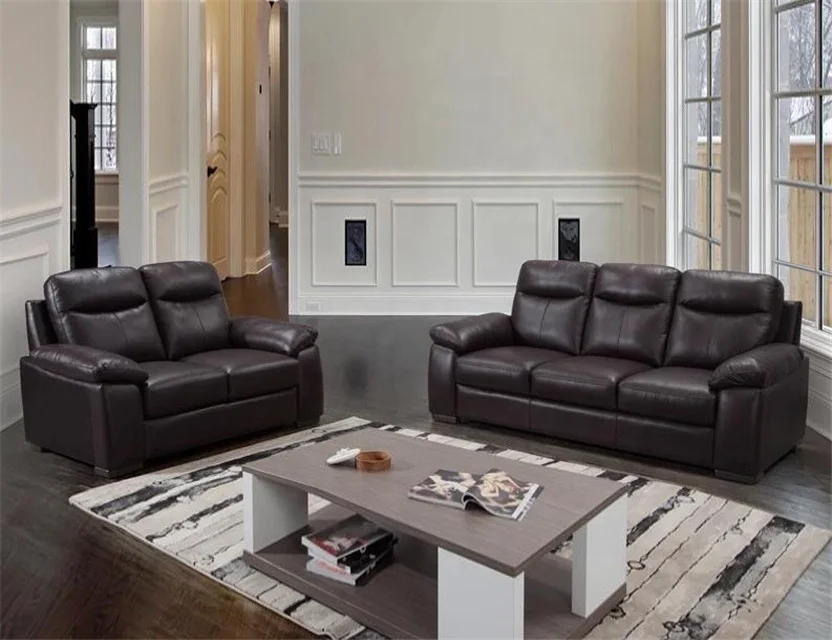 YL7107 Popular European style modern leather Living Room Furniture Sofa set