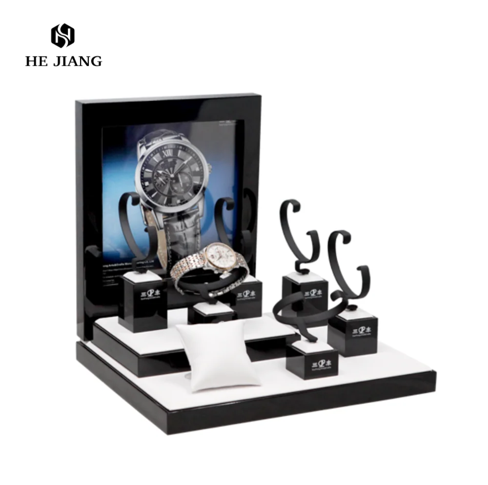 Hot-selling Wood Table Display Rack Personalized Customized Counter Watch Display Rack