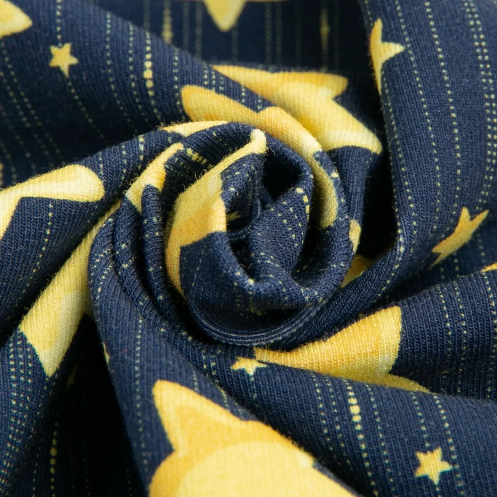 Custom fabric printing stretch cotton jersey knit cloth material fabric