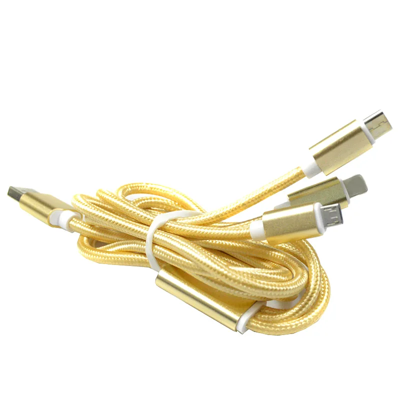 8 Pin + Micro USB 2А Быстрая Зарядка Кабель 3 в 1 Типа С USB 3.1 Для iPhone 5S 6 S Plus Для Samsung S6 Neus 5/6 P Для Пусть V 1