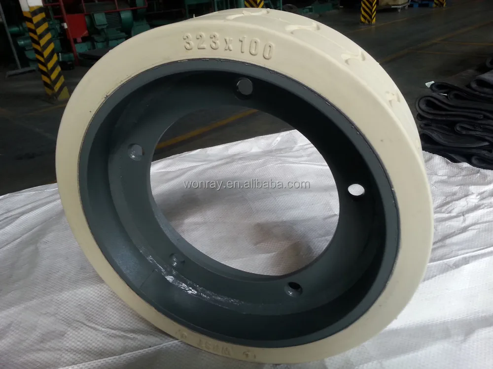 High Quality JLG Rubber Wheels 2915012 323x100 Scissor Lift Tires