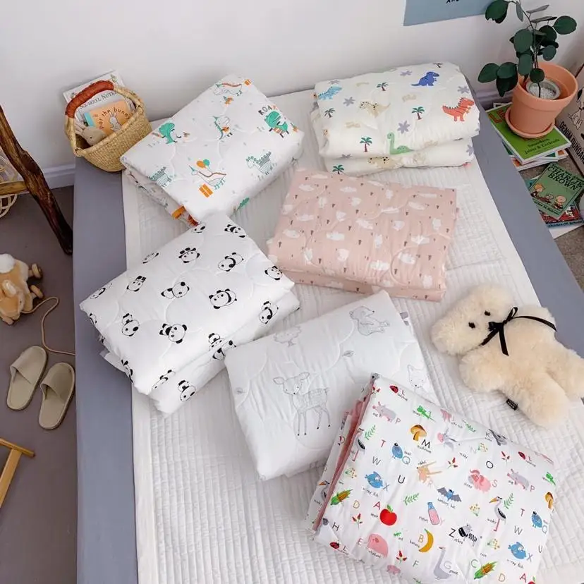 
2019 new cotton baby child anti kicking baby quilt for summer baby muslin quilt muslin blanket 