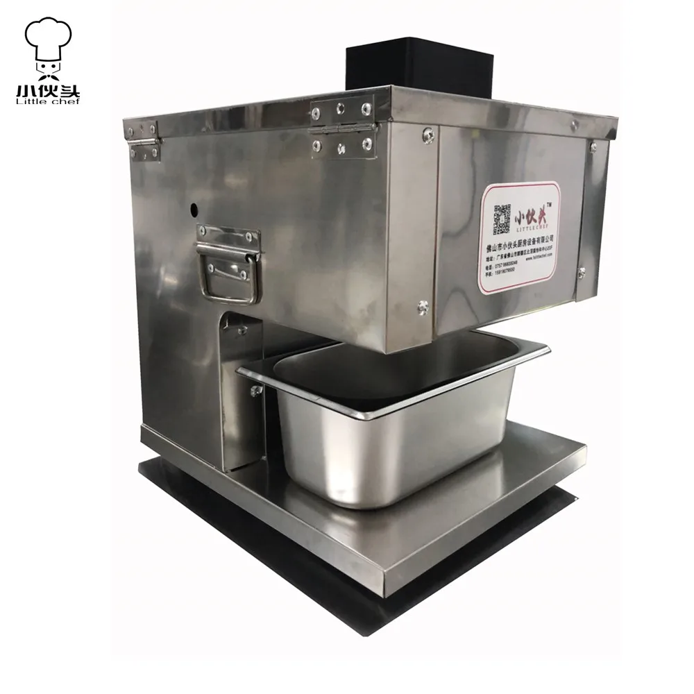 
Small stainless steel desktop fresh meat slicer 