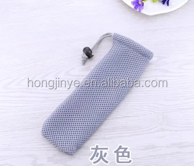 manufacture polyester mesh jewelry bags wholesale gift drawstring bag pouch net  pencil box bag