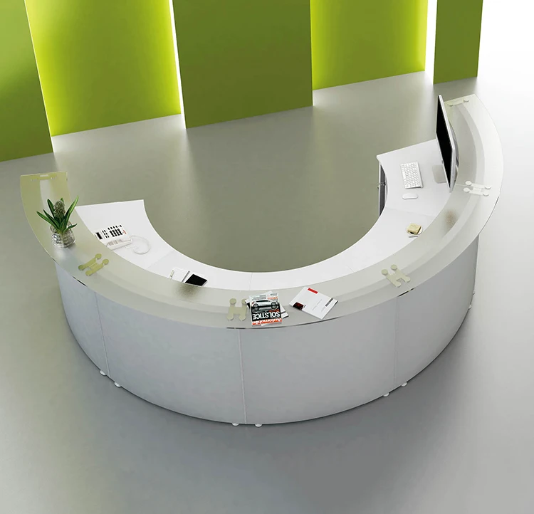 Круглый приемный стол MFC доска с меламином для