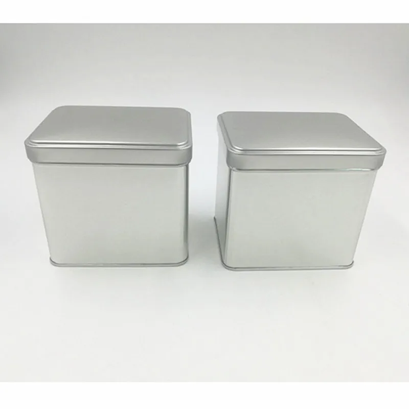 
24pcs a lot plain rectangular tin box tea tin box tea container food tin can candy and gift box 