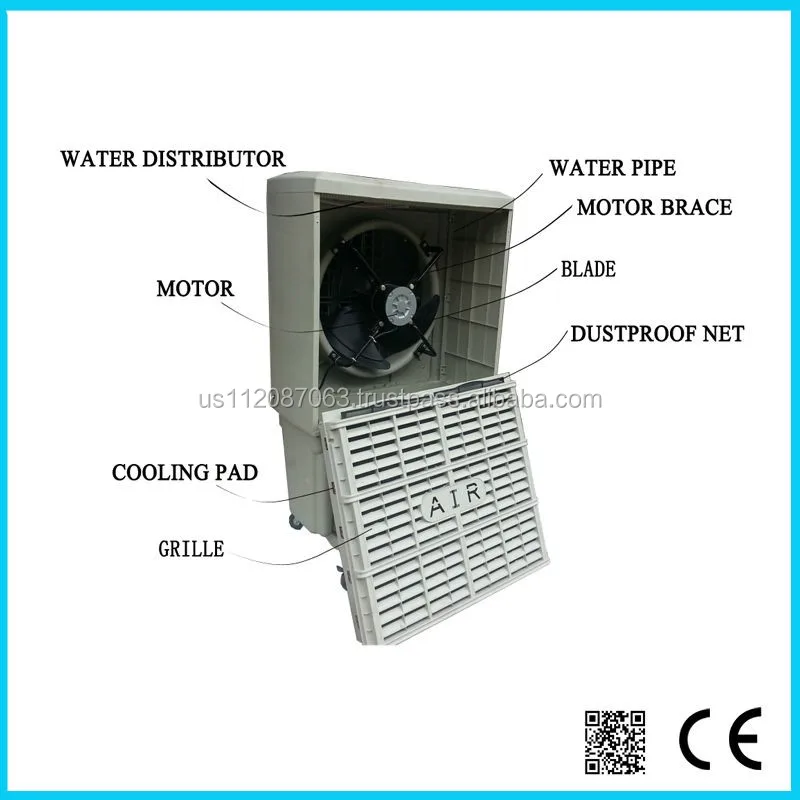
Hot-sell Industrial Portable Air Coolers/Water Air Desert Cooler/Air Conditioner 7000m3/h 