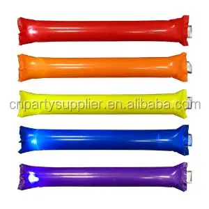 Most Popular Custom Logo Printing Inflatable LED Cheering Stick PE Inflatable Noise Sticks
