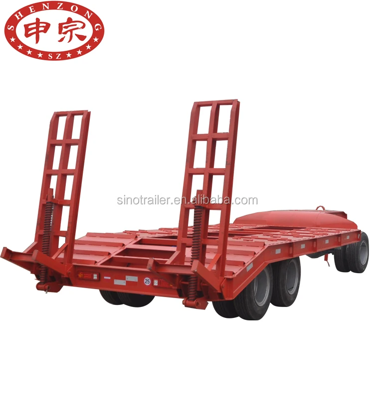 farm tractor transporter flatbed excavator trailer for sale