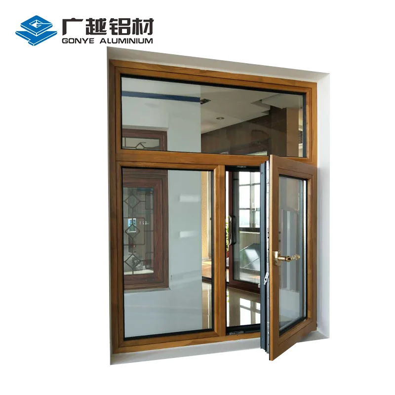 Thin aluminum profile to make doors and windows