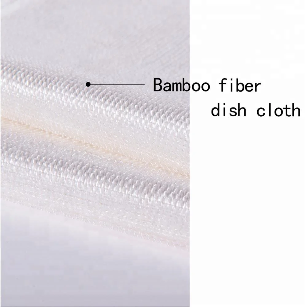 
Organic natural bamboo fiber dish clean cloth kitchen towel bulk rags 