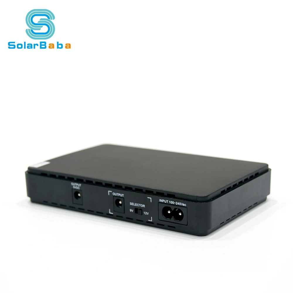 
Mini dc ups 12v 5v 9v output 110v 220v volt battery for room router 