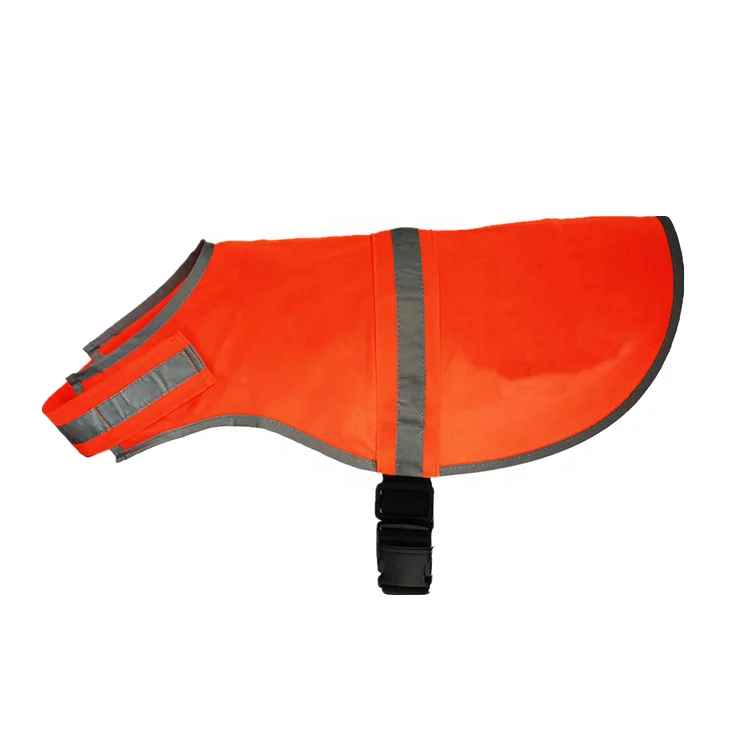 Безопасный легкий дышащий безопасный Регулируемый эластичный пояс видимость бледно-оранжевый светоотражающий серебристый защитный жилет для собак