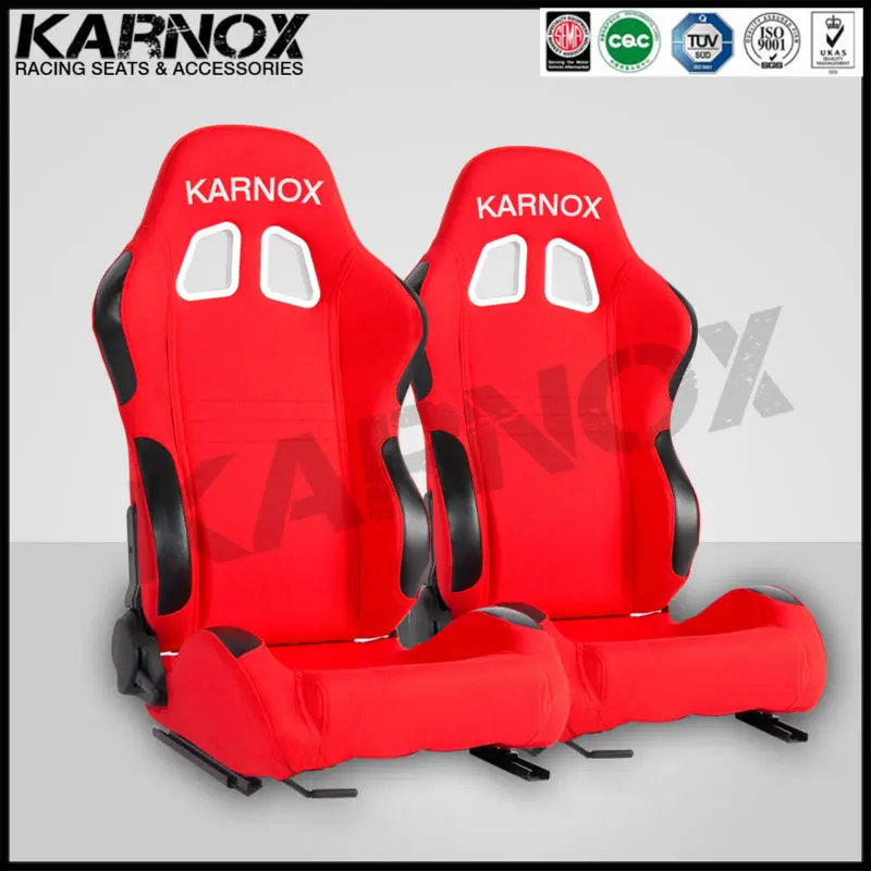 ткань мест спортивного гоночных сидений леёащая автомобильные сидения красный и черного