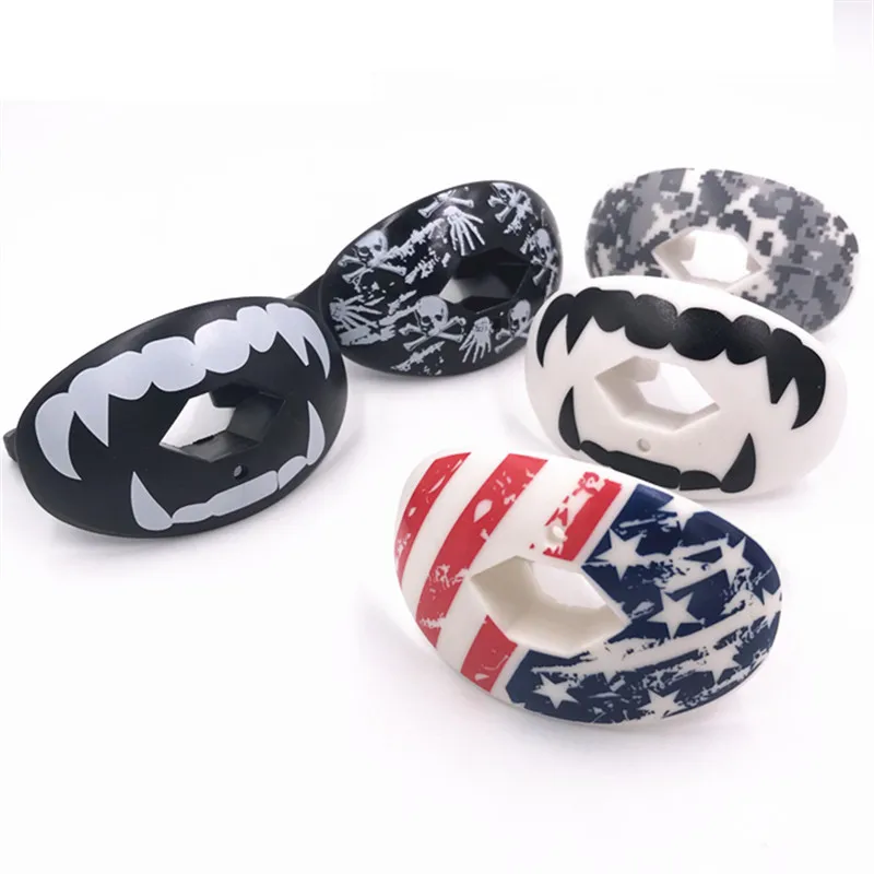 Airflow Mouth Guard Mouth Piece AFL American Football Rougby & High Impact Sports Offers Lip Protection with Helmet Strap
