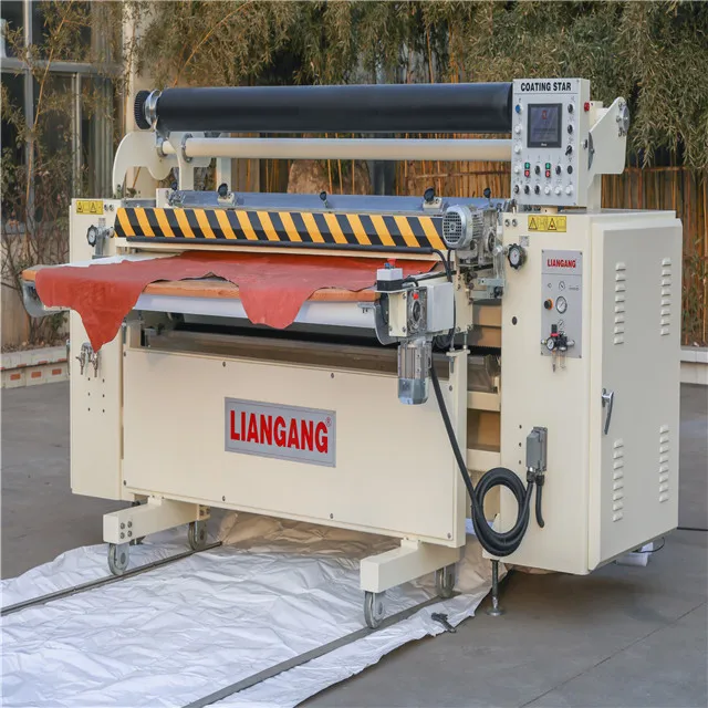 
High quality roller coating machinery for leather processing. 