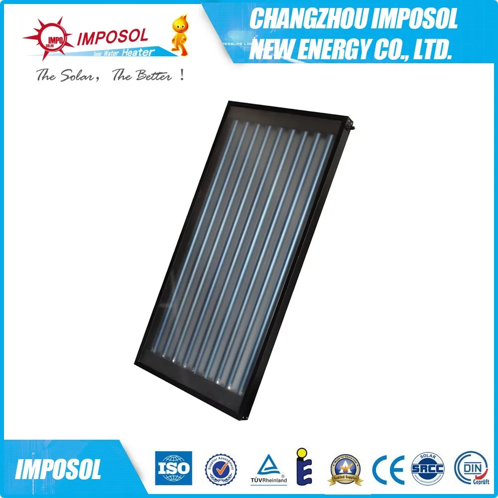 Split pressure balcony wall design of flat panel thermal collector solar water heater
