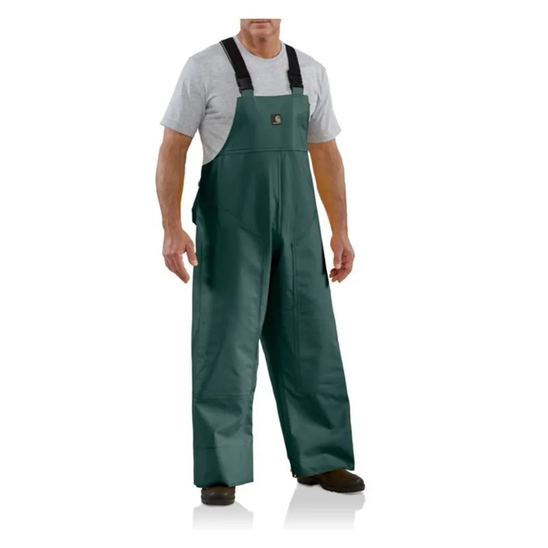 KM OEM Flame resistant Wet Weather Bib Overall/ PVC water proof rain pant