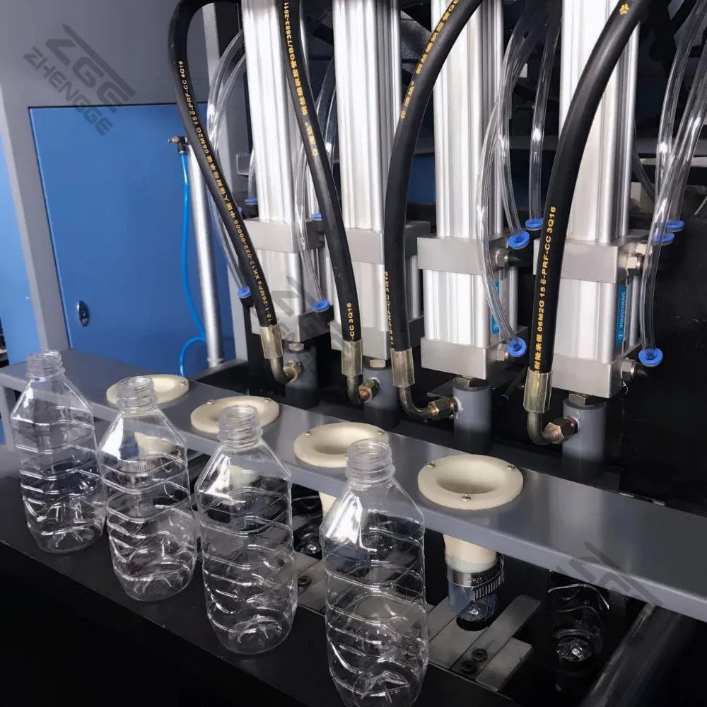 2000BPH 500ml 750ml 1500ml 4 Cavity Plastic Mineral Water Pet Bottle Plastic Making Machine