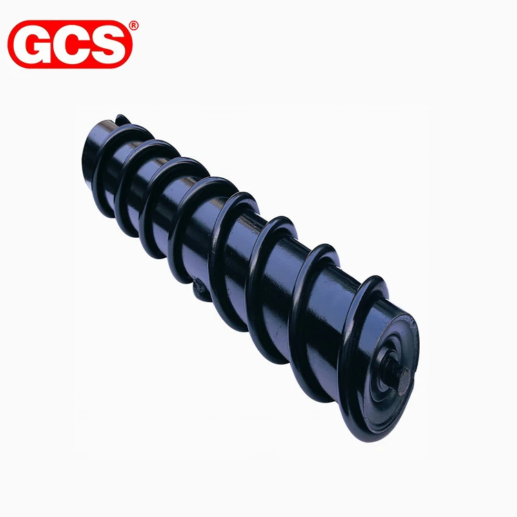 Conveyor Conveyor Coated Rubber Disc Spiral Return Roller