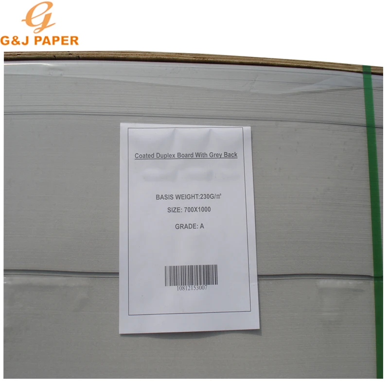  Лучшие цены на 2 стороны покрытая бумага доски с серой оборотной стороной