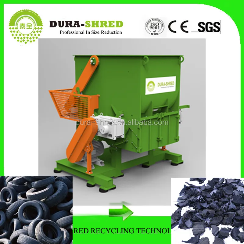 Rubber mulch for garden industrial paper and tyre shredder machine