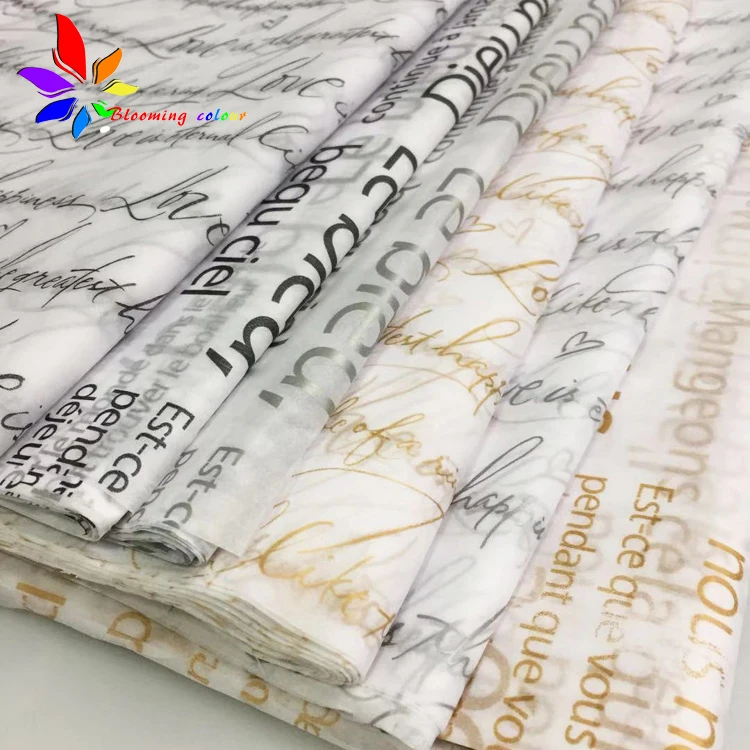High quality Custom printed tissue paper for wrapping clothing