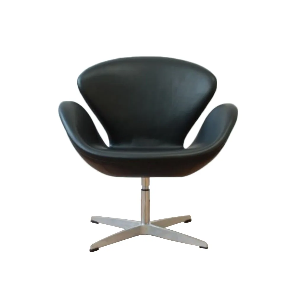 
Modern furniture customized Swivel chair real leather leisure egg chair supplier Chair for reception room 
