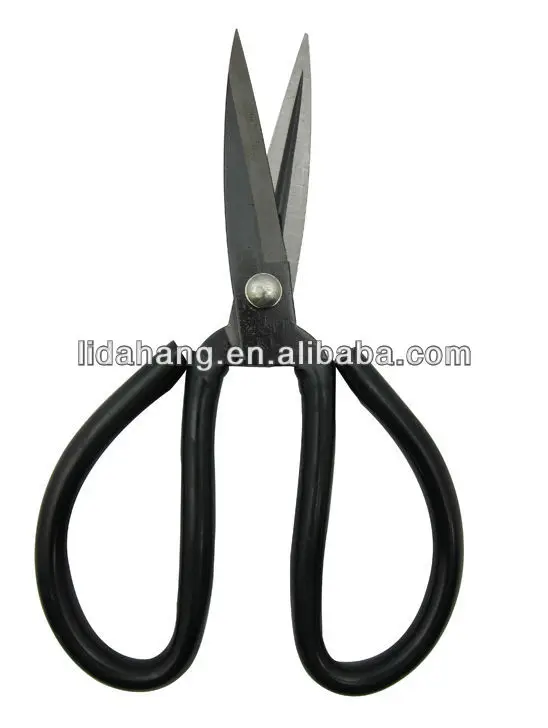 Black plastic handle handmade bag tool cutter scissors