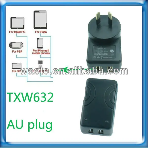 2 порт usb зарядное устройство для ipad ноутбука 4 4s 5 зарядное устройство ас разъем