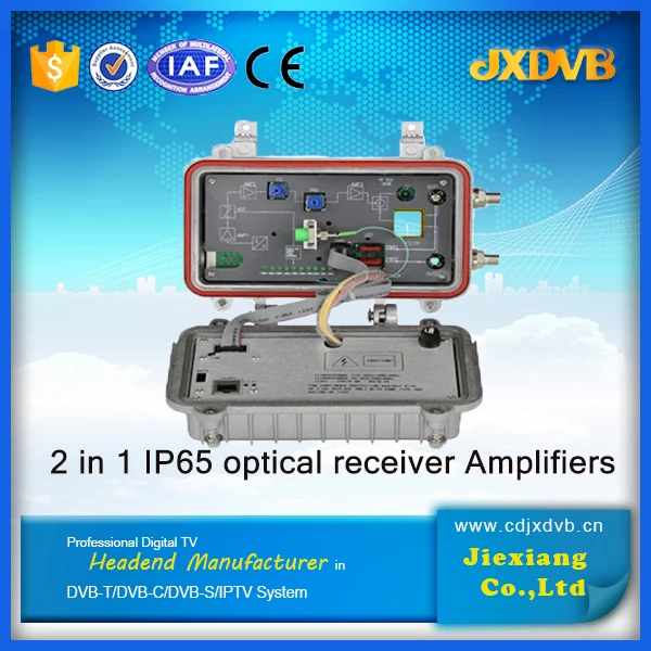 Top Brand Открытый IP65 Магистральный Усилитель CATV оптический приемник спутника