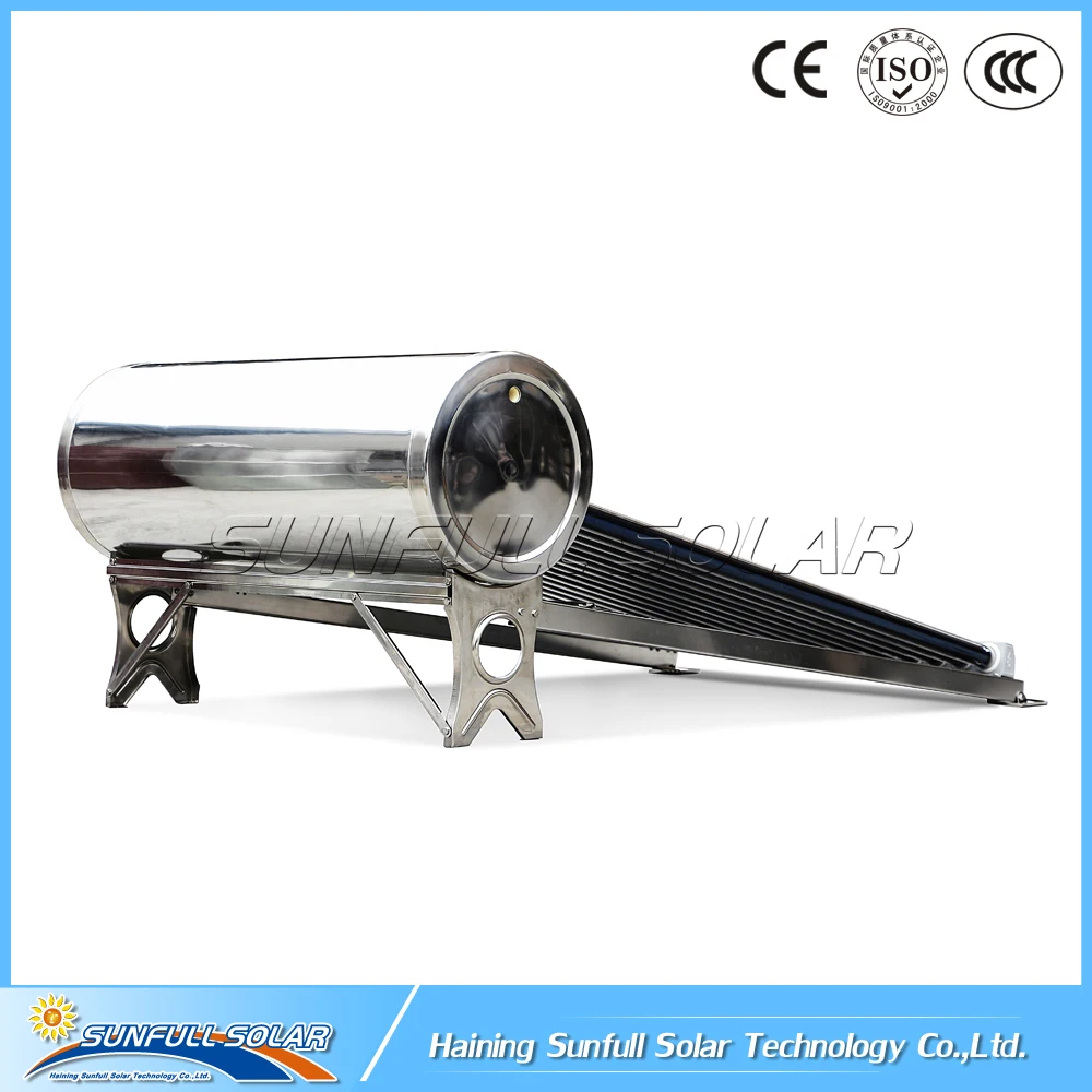 Africa market non-pressurized stainless steel solar hot water heater system