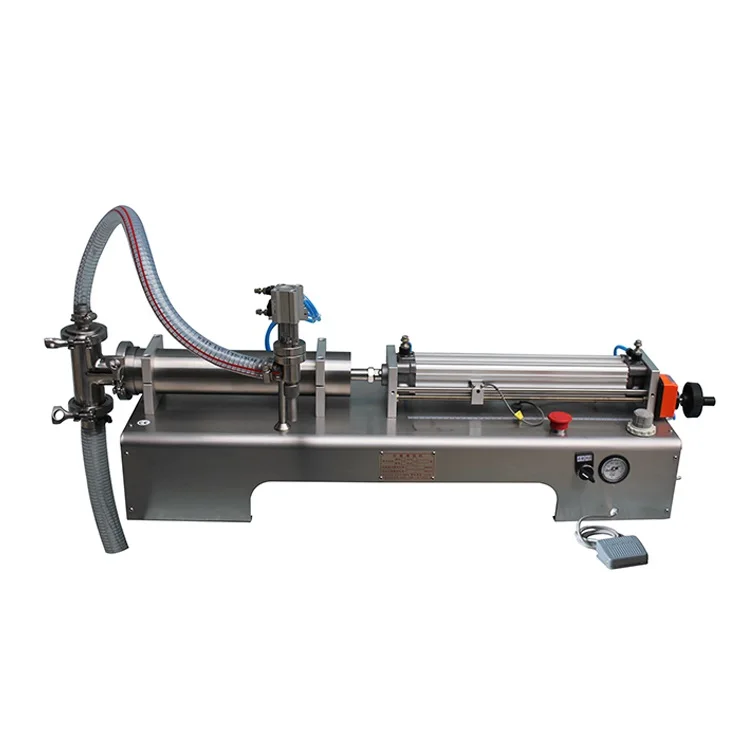 G1WYD Semi Automatic Single Head Horizontal Piston Liquid Filler Water Juice Wine Oil Bottle Liquid Filling Machine