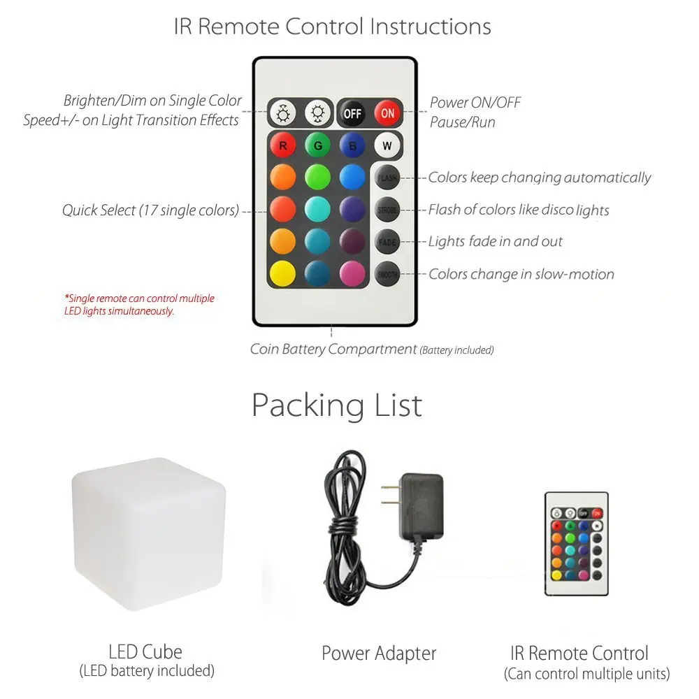 Cool Bar / club / party / wedding illuminated 60cm led cube Table lighting funiture