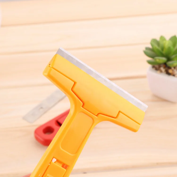 Portable Cleaning Shovel Knife  Floor Blades yellow glass rubber  Scraper