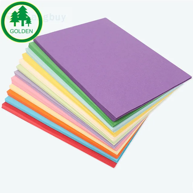 High quality 80gsm A4 bright color copy paper color bond paper color paper with good price