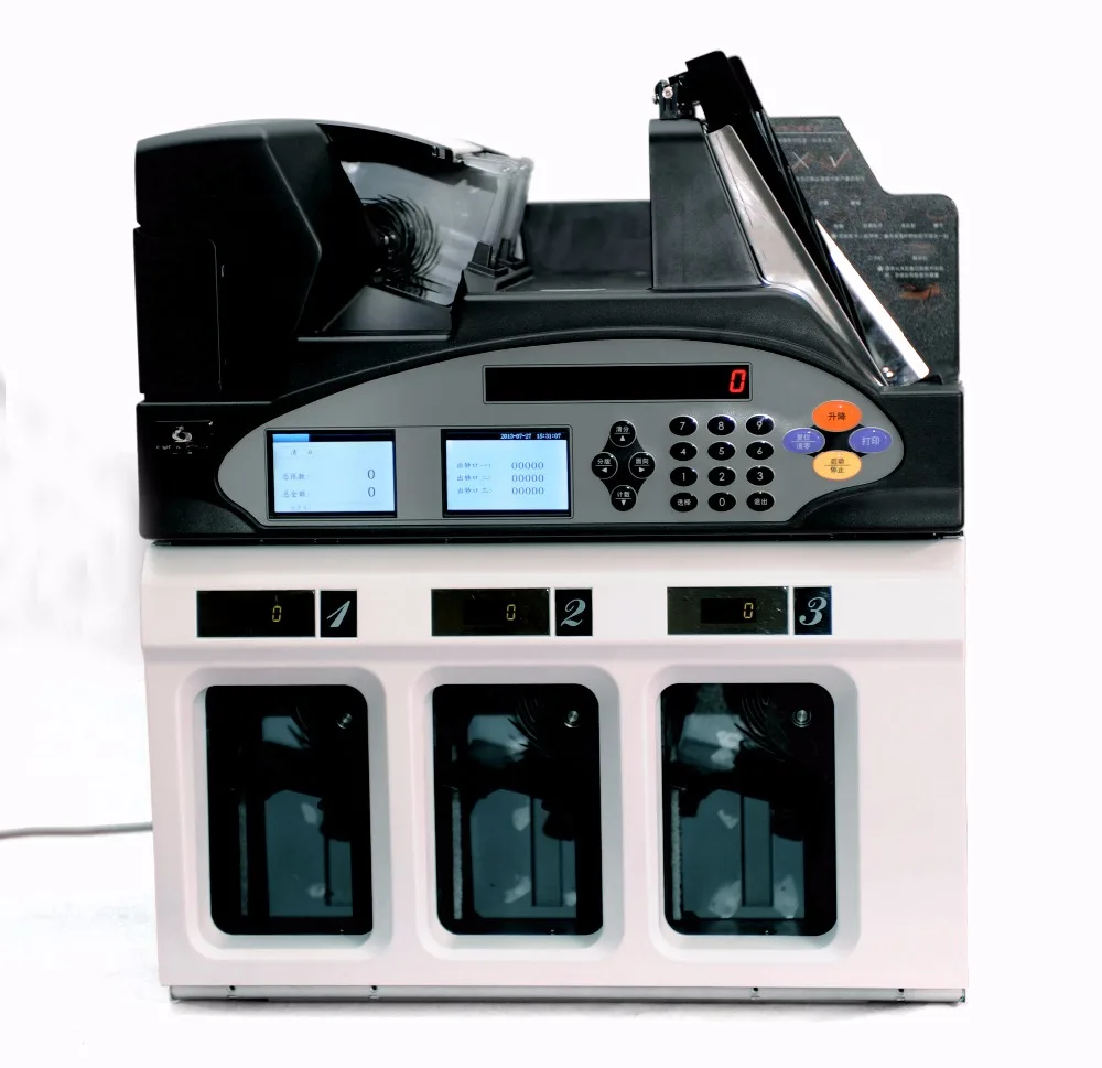 Professional Orientation Version Fitness Detection Bank Equipment 2+1 ECB test passed GA-QFJ3200 Currency Note Sorting Machine
