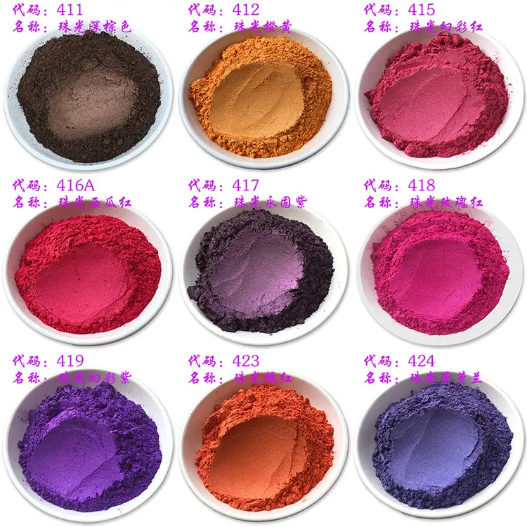 Wholesale mica powder for soap making ,nail polish ,resin art