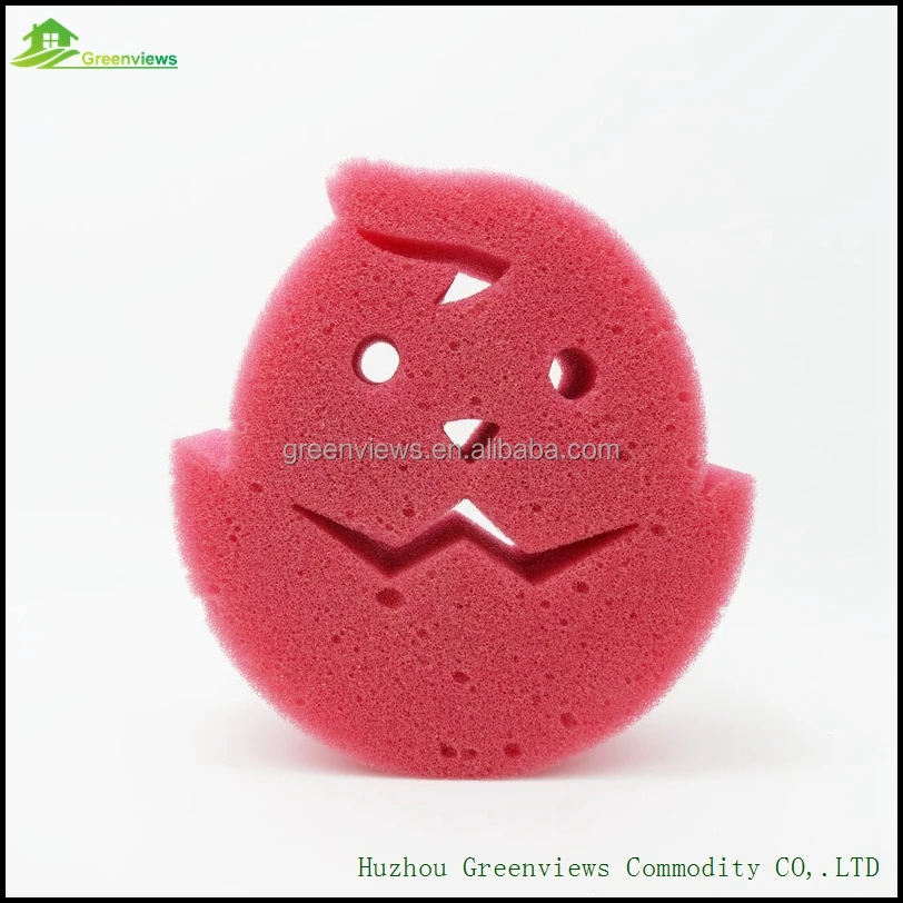 
China supplier cartoon bear shaped kids sponge body shower cleaning bath sponge wholesale 